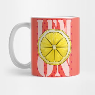 Lemon retro Poster Mug